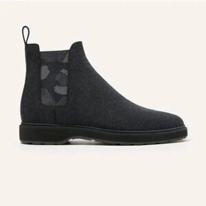 Rothy's The Merino Chelsea Boot in Granite Black Gray Camouflage Camo Mens 12.5